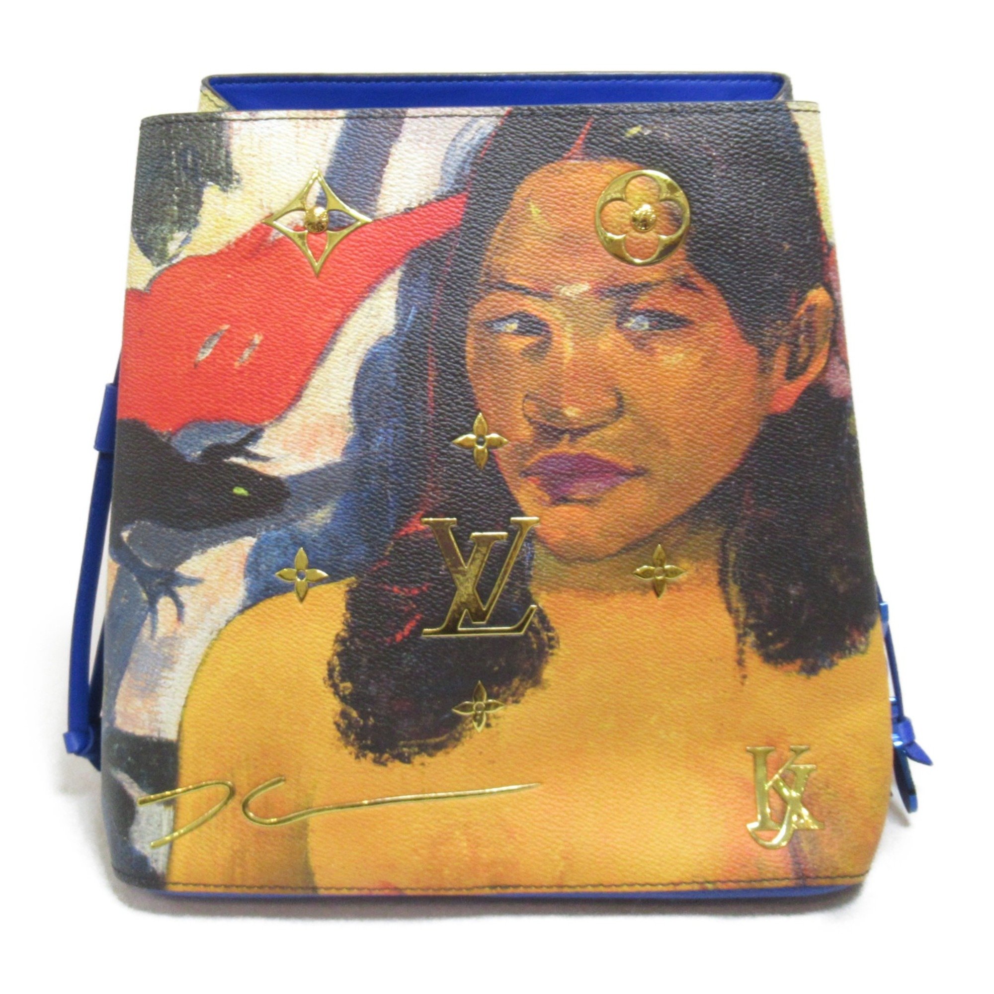 LOUIS VUITTON Gauguin Neonoe Shoulder Bag Blue PVC coated canvas Masters collection M53460