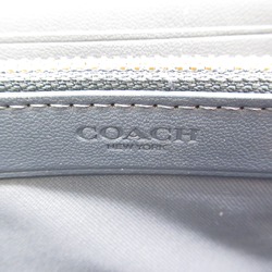 COACH Round long wallet Blue leather CH822B4/DE