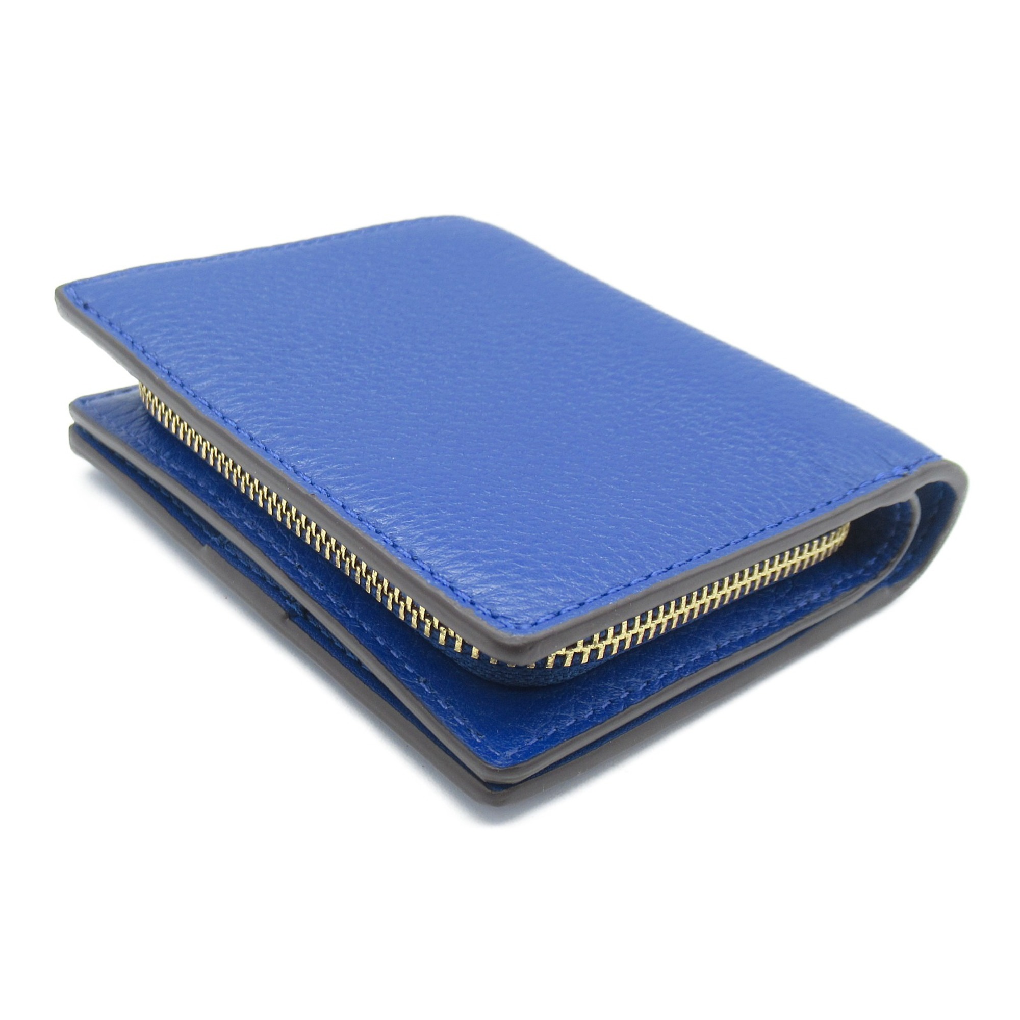 COACH Two fold wallet Blue leather C2862IMPDU