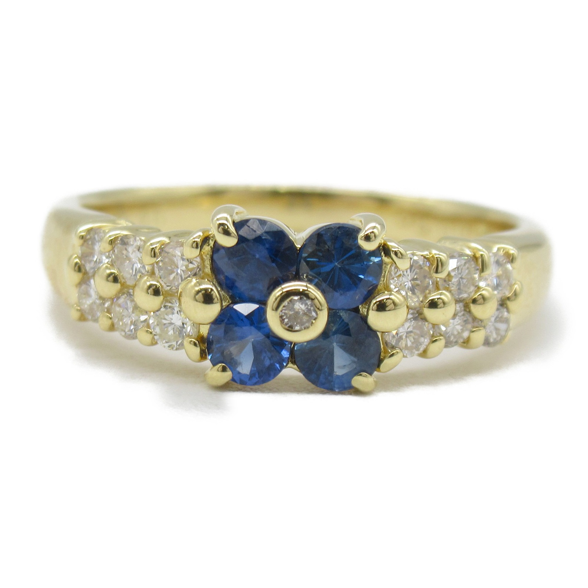 JEWELRY Sapphire diamond ring Ring Blue  K18 (Yellow Gold) sapphire Blue