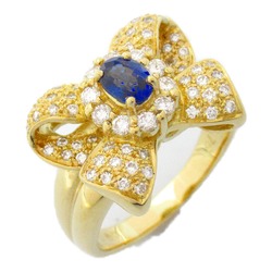 JEWELRY Sapphire diamond ring Ring Blue Clear K18 (Yellow Gold) sapphire Blue Clear