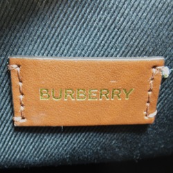 BURBERRY Mini Bowling Bag Shoulder Bag Brown cotton Polyurethane 8069663A9011