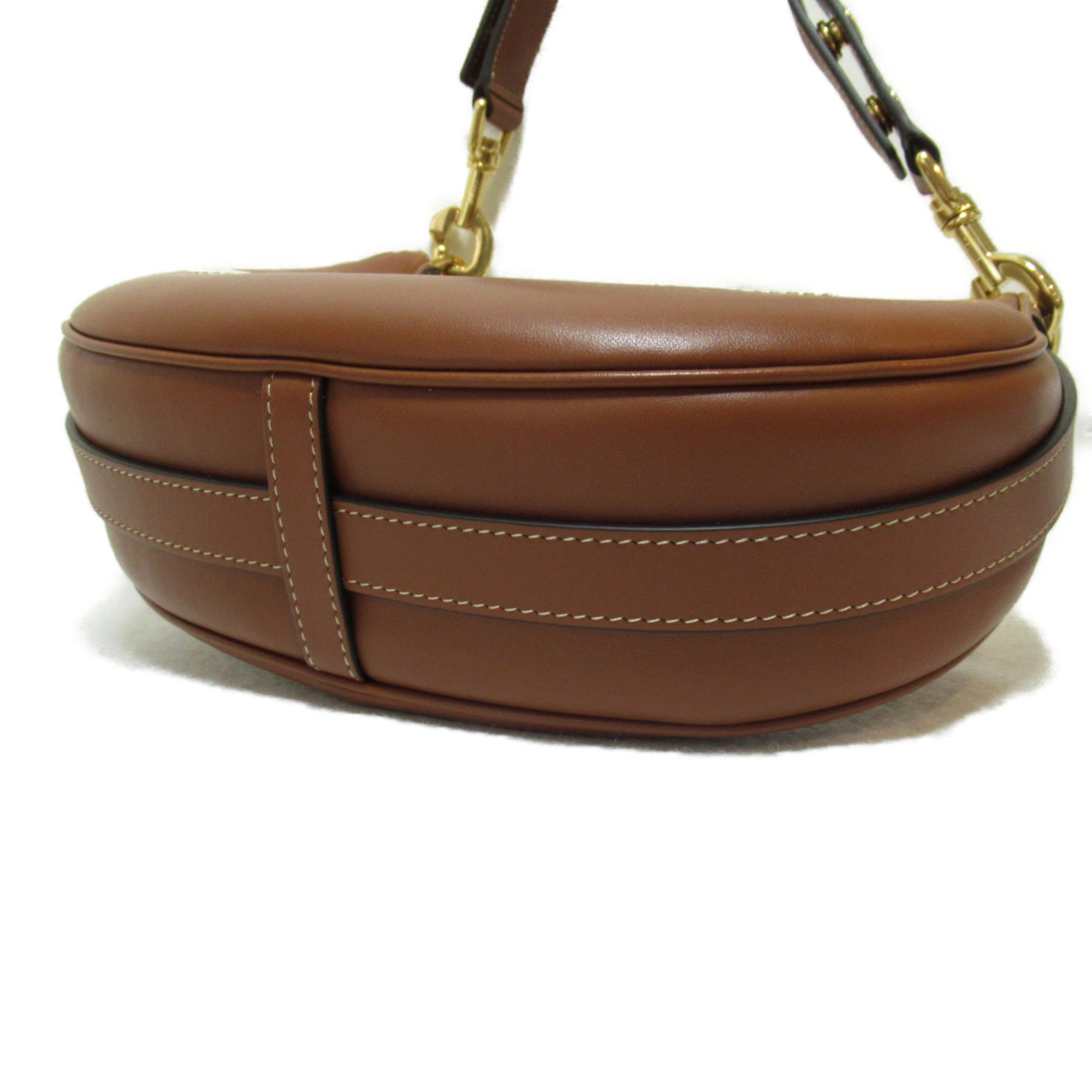 CELINE Shoulder Bag Brown Tan leather 196923ER604LU