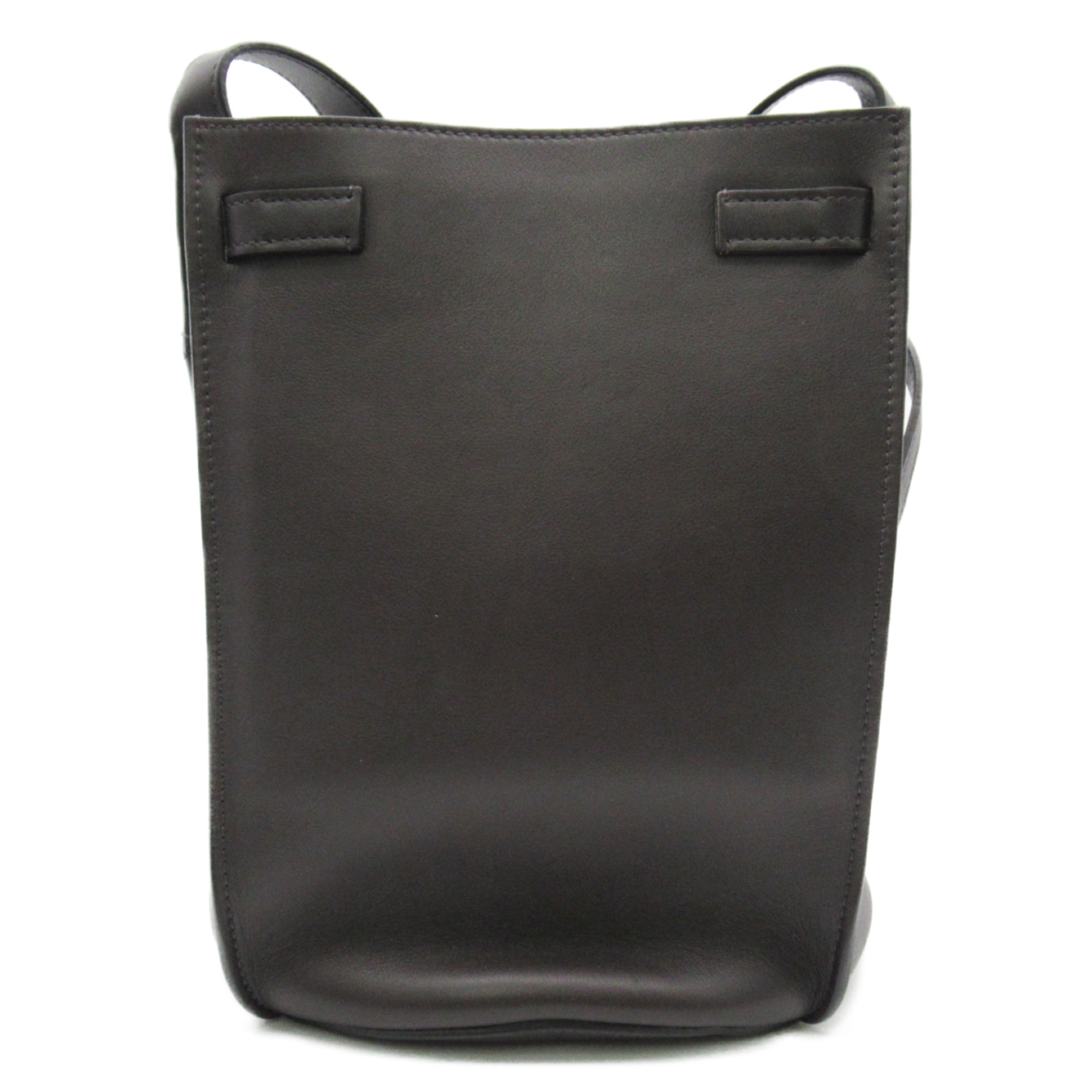 CELINE Big bag bucket Shoulder Bag Brown Dark brown Calfskin (cowhide) 183343