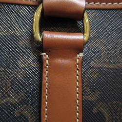 CELINE Horizontal Cabas Tote Bag Brown Dark brown leather PVC coated canvas