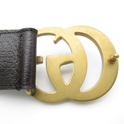 GUCCI Belt W.40 GG MAR Brown leather 406831DJ20T214590