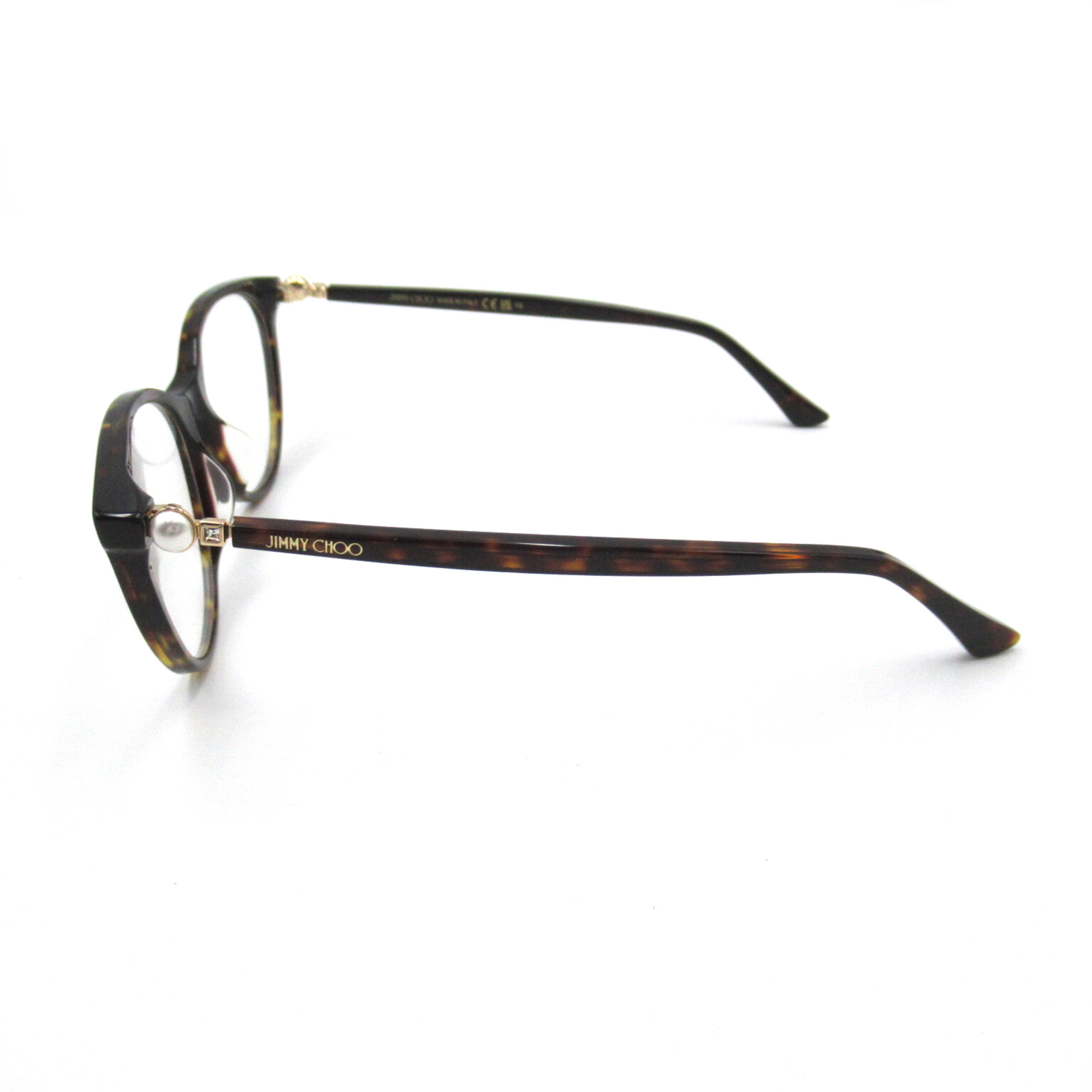 JIMMY CHOO Date Glasses Glasses Frame Brown Plastic 378/G 086(53)