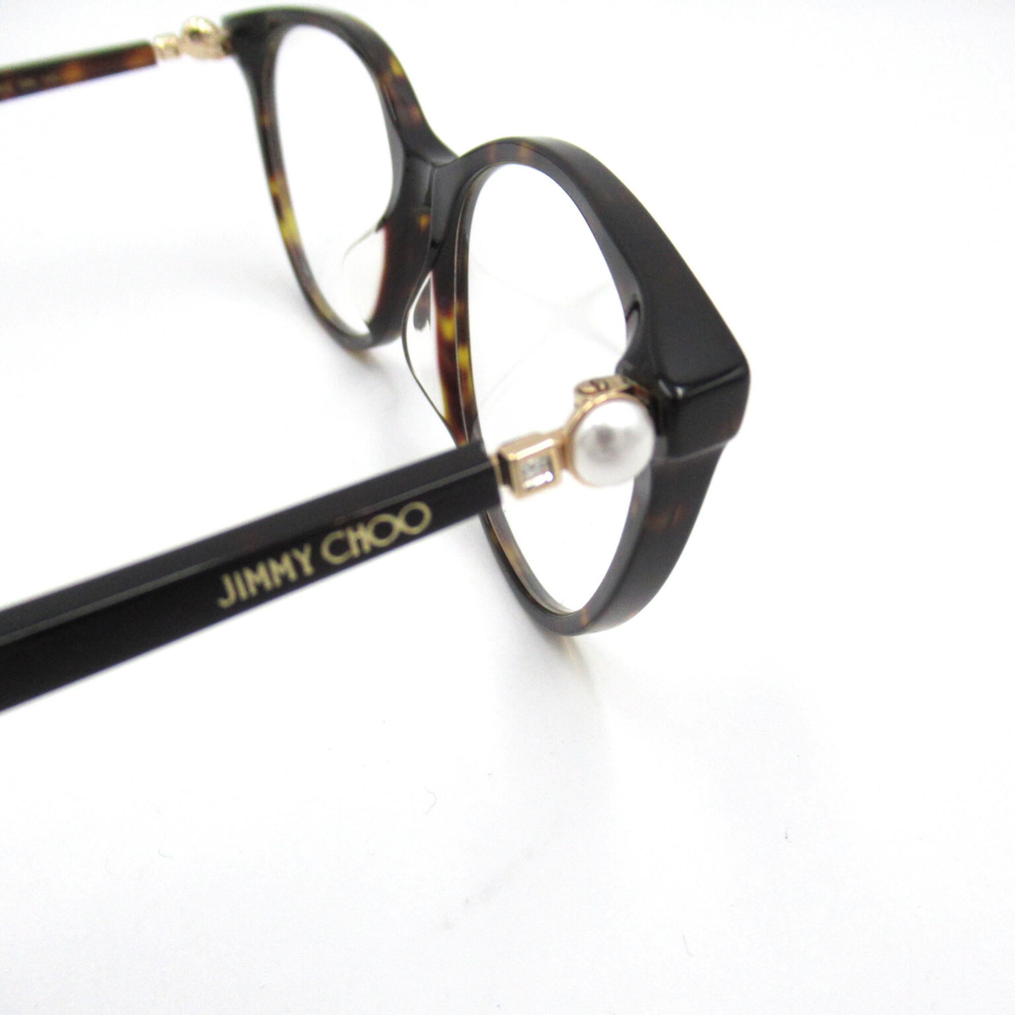 JIMMY CHOO Date Glasses Glasses Frame Brown Plastic 378/G 086(53)