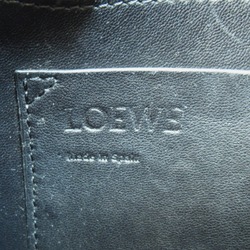 LOEWE Gate Shoulder Bag Brown White cotton leather