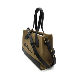 BALLY 2wayShoulder Bag BAR KEEP ON XS Brown Black Fa Brique leather 6304584
