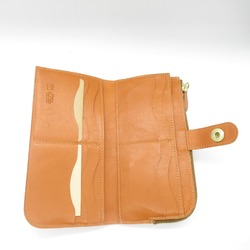 IL BISONTE L-shaped ZIP Wallet purse Brown Caramel leather SCW011CA106