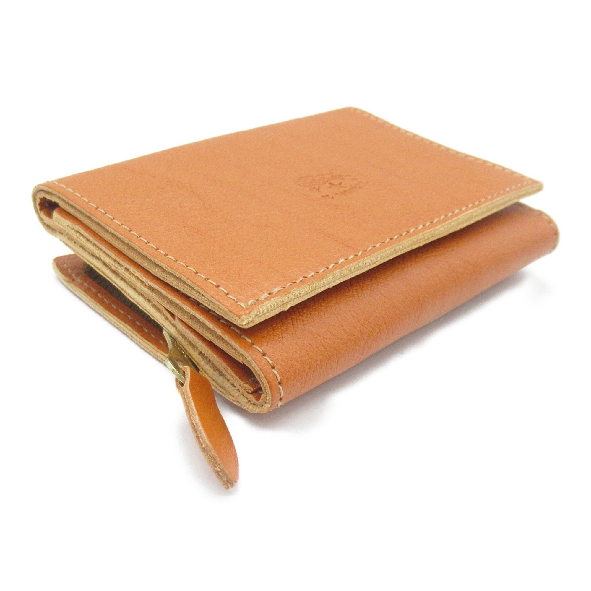IL BISONTE Three-fold wallet Brown Caramel leather SMW036CA101