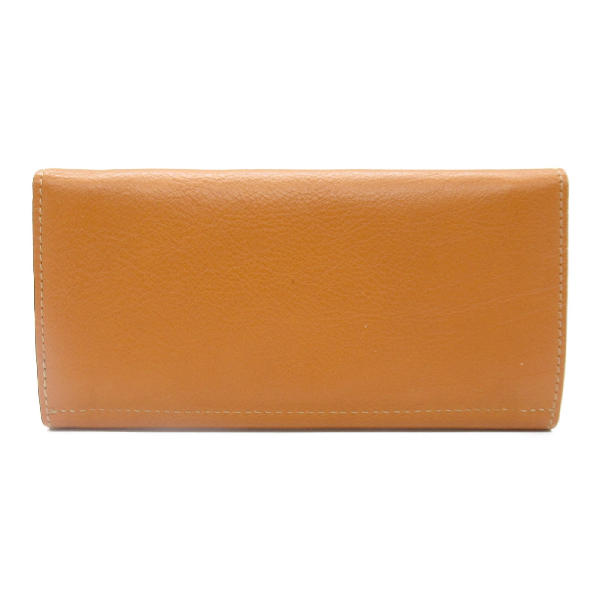 IL BISONTE Tri-fold long wallet Brown Camel leather SCW009CA101