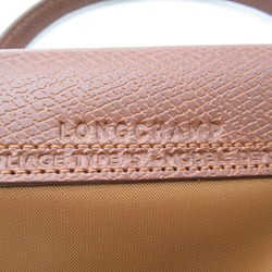 Longchamp Le Pliage Green S Top Handbag Brown Cognac recycled polyamide canvas L1621919504