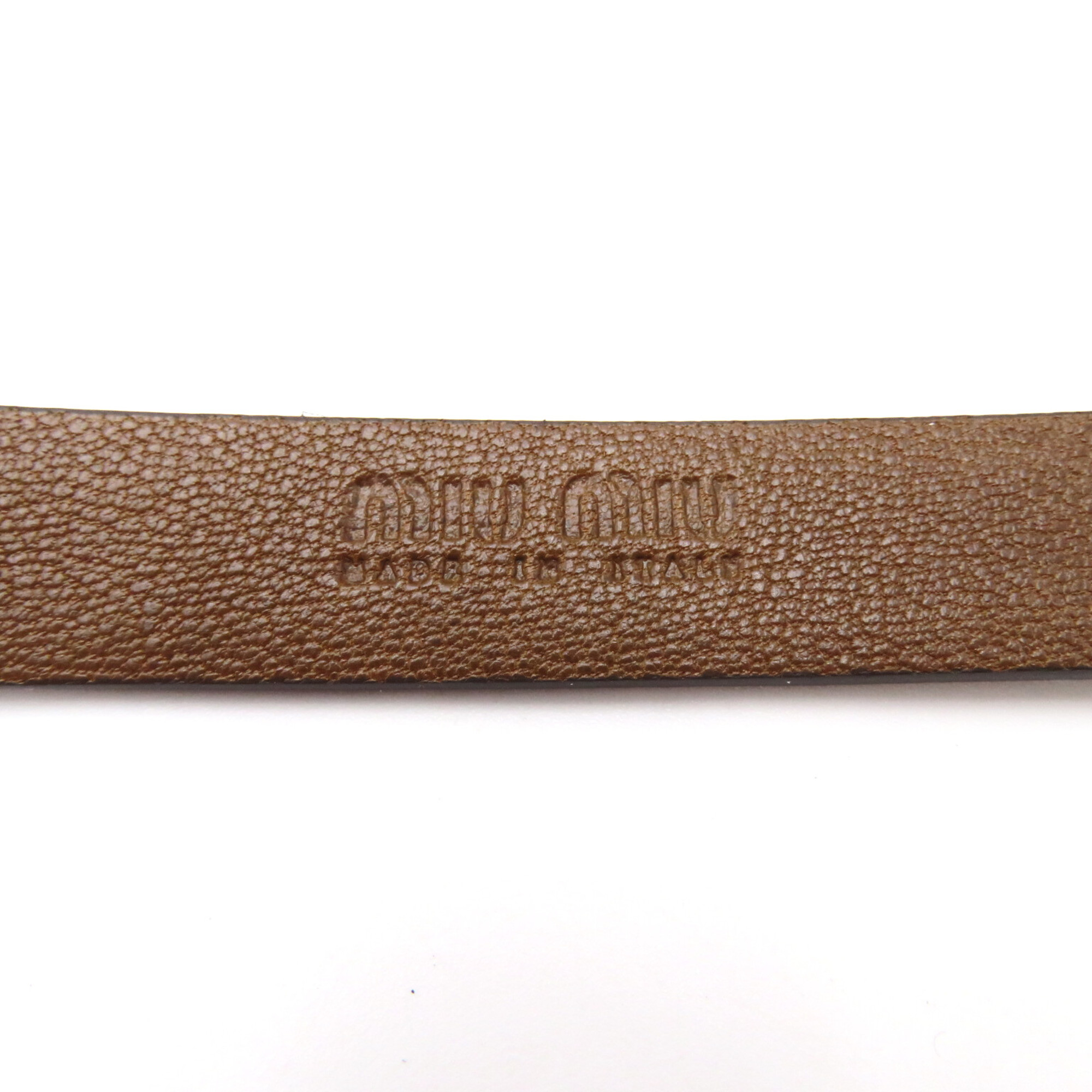 Miu Miu Leather belt Brown ROVERE Calfskin (cowhide) 5CC553EFXF031685