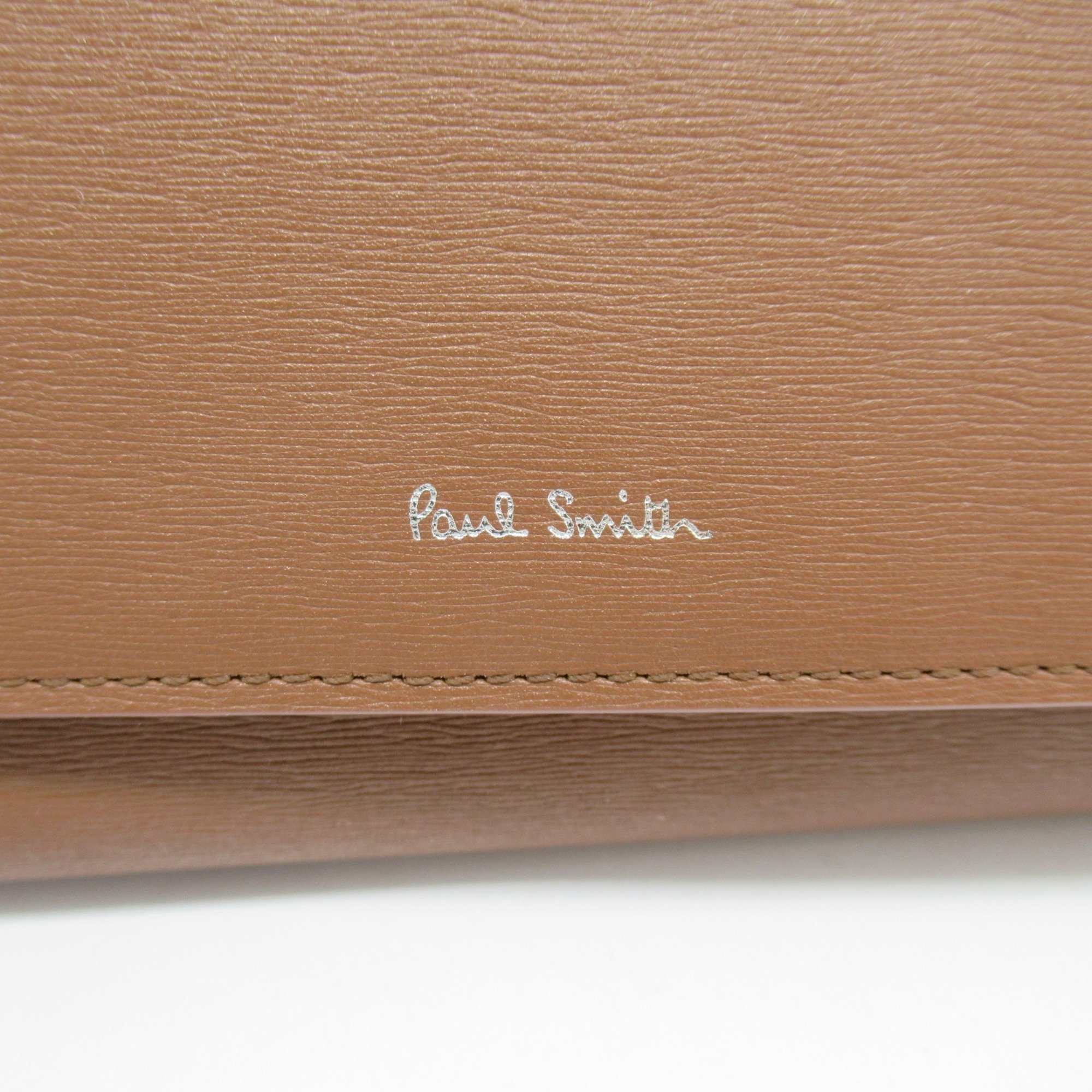 Paul Smith Bifold long wallet Brown Tan leather 4608X62