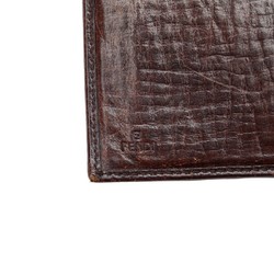 Fendi Zucchino Bifold Wallet 8M0029 Brown Canvas Leather Women's FENDI