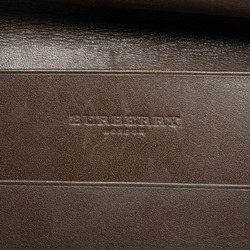 Burberry Nova Check Shadow Horse Bifold Wallet Beige Brown Canvas Leather Women's BURBERRY