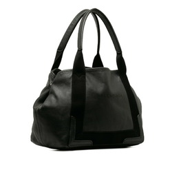 Balenciaga Navy Cabas S Tote Bag 339933 Black Leather Women's BALENCIAGA