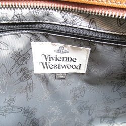 Vivienne Westwood Shopper Tote Bag Brown leather 4205004541214D401
