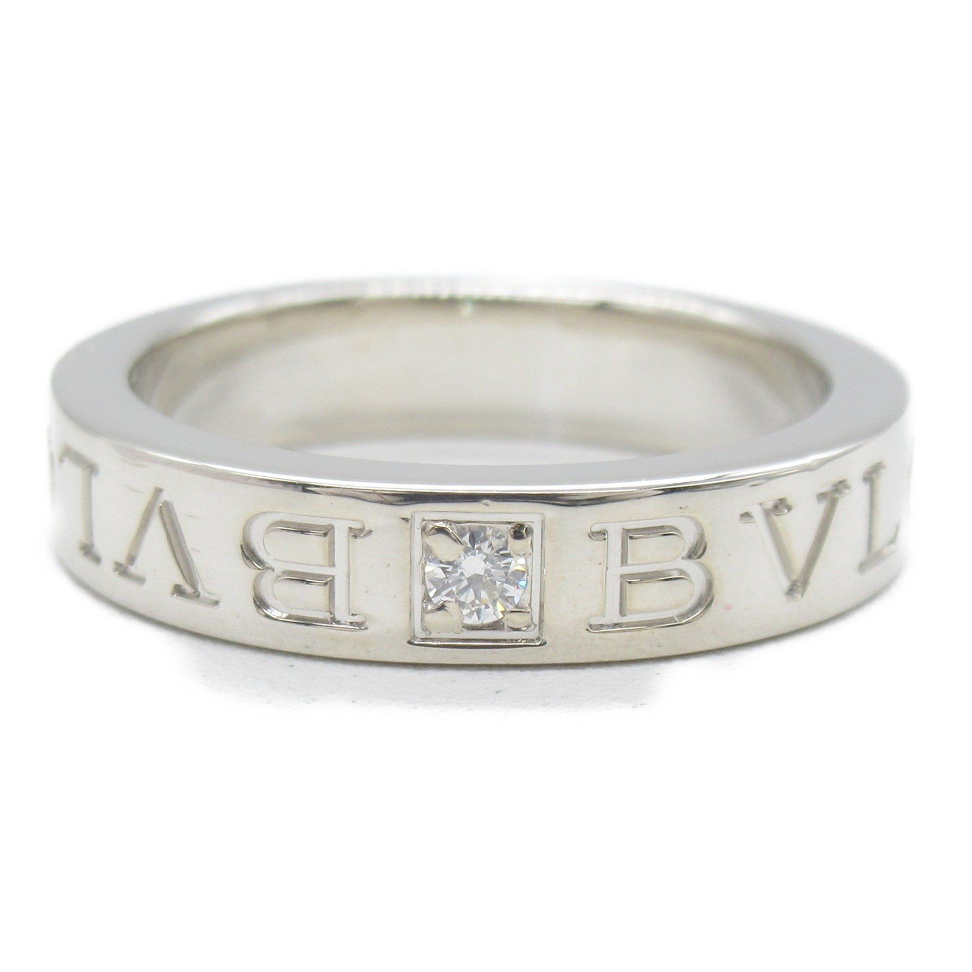 BVLGARI bulgari bulgari double logo diamond ring Ring Clear  K18WG(WhiteGold) Clear