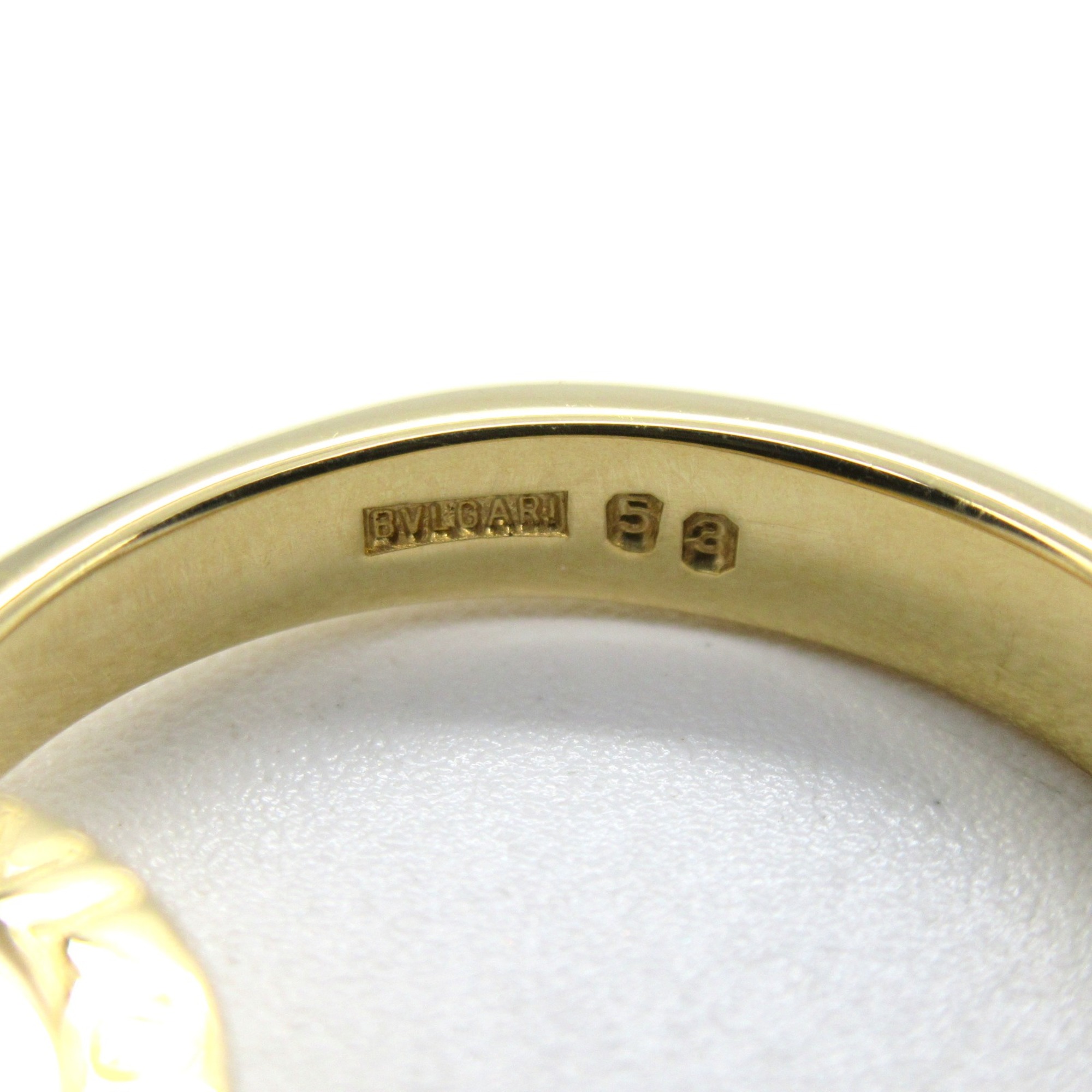 BVLGARI bulgari bulgari flip diamond ring Ring Clear  K18 (Yellow Gold) Clear
