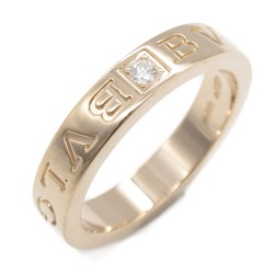 BVLGARI BVLGARI BVLGARI double logo 1P diamond ring Ring Clear  K18PG(Rose Gold) Clear