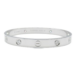 CARTIER Love 4P diamond bracelet Clear K18WG(WhiteGold) diamond