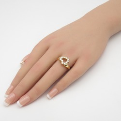 JEWELRY Dialing Ring Clear  K18 (Yellow Gold) Clear