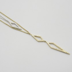 JEWELRY Diamond Necklace Necklace Clear  K18 (Yellow Gold) diamond Clear