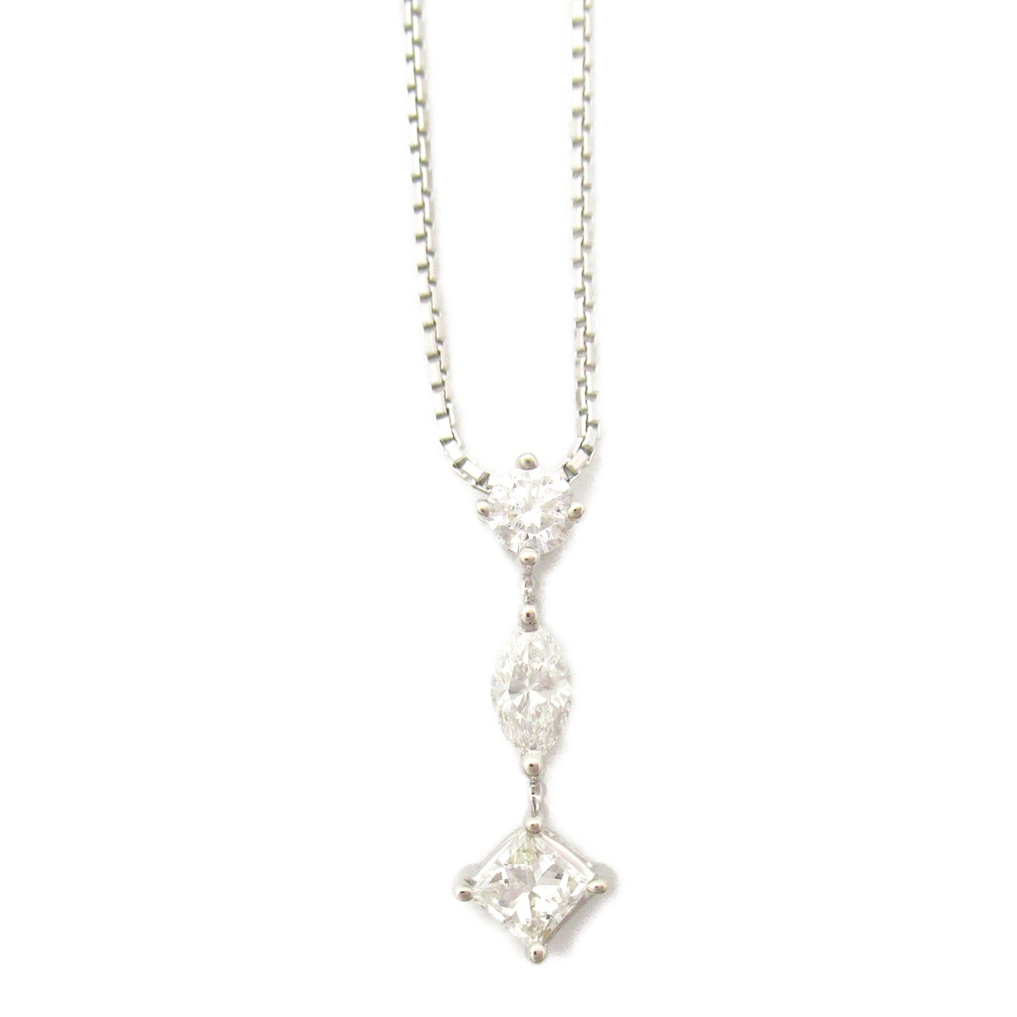 JEWELRY Diamond Necklace Necklace Clear  K18WG(WhiteGold) Clear