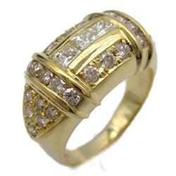 JEWELRY diamond Ring Clear  K18 (Yellow Gold) Clear