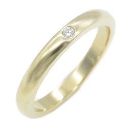 TIFFANY&CO Classic band stacking 1P diamond ring Ring Clear  K18 (Yellow Gold) Clear