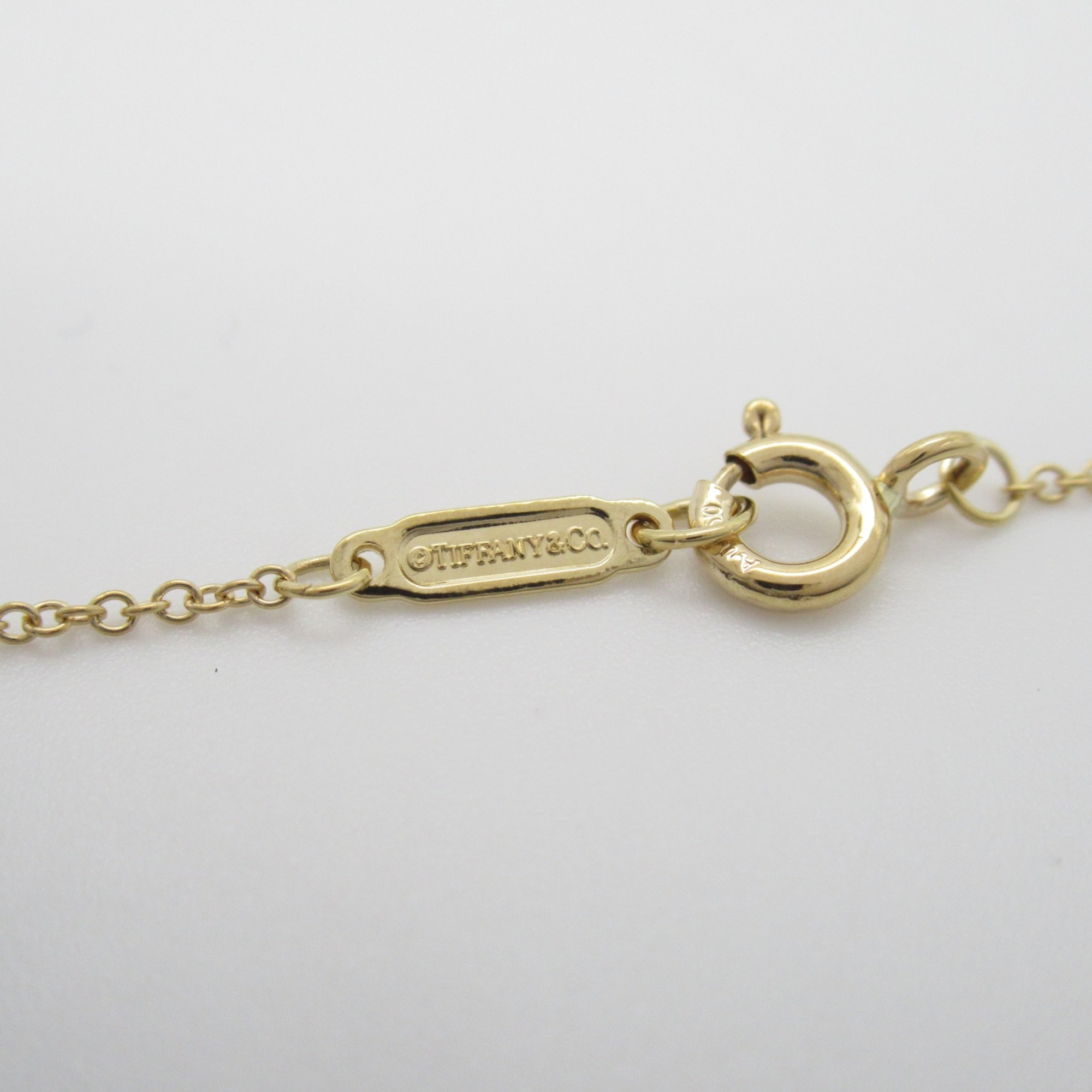 TIFFANY&CO Fleur-de-Lys Keybar Necklace Necklace Clear  K18 (Yellow Gold) Clear