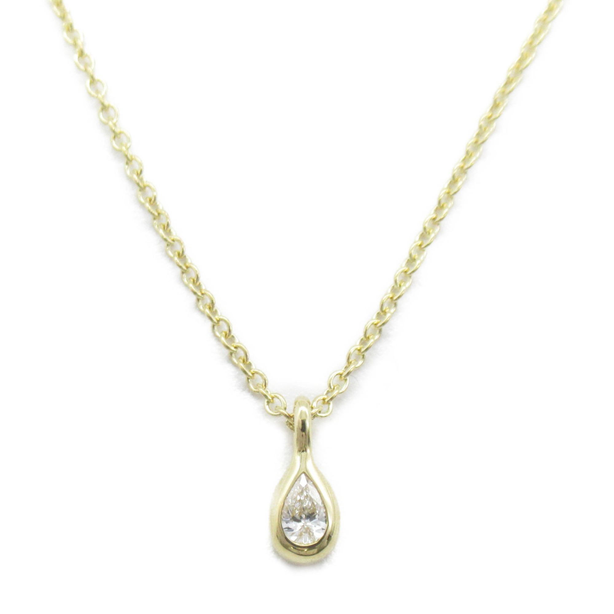 TIFFANY&CO Visor Yard Diamond Necklace Necklace Clear  K18 (Yellow Gold) Clear