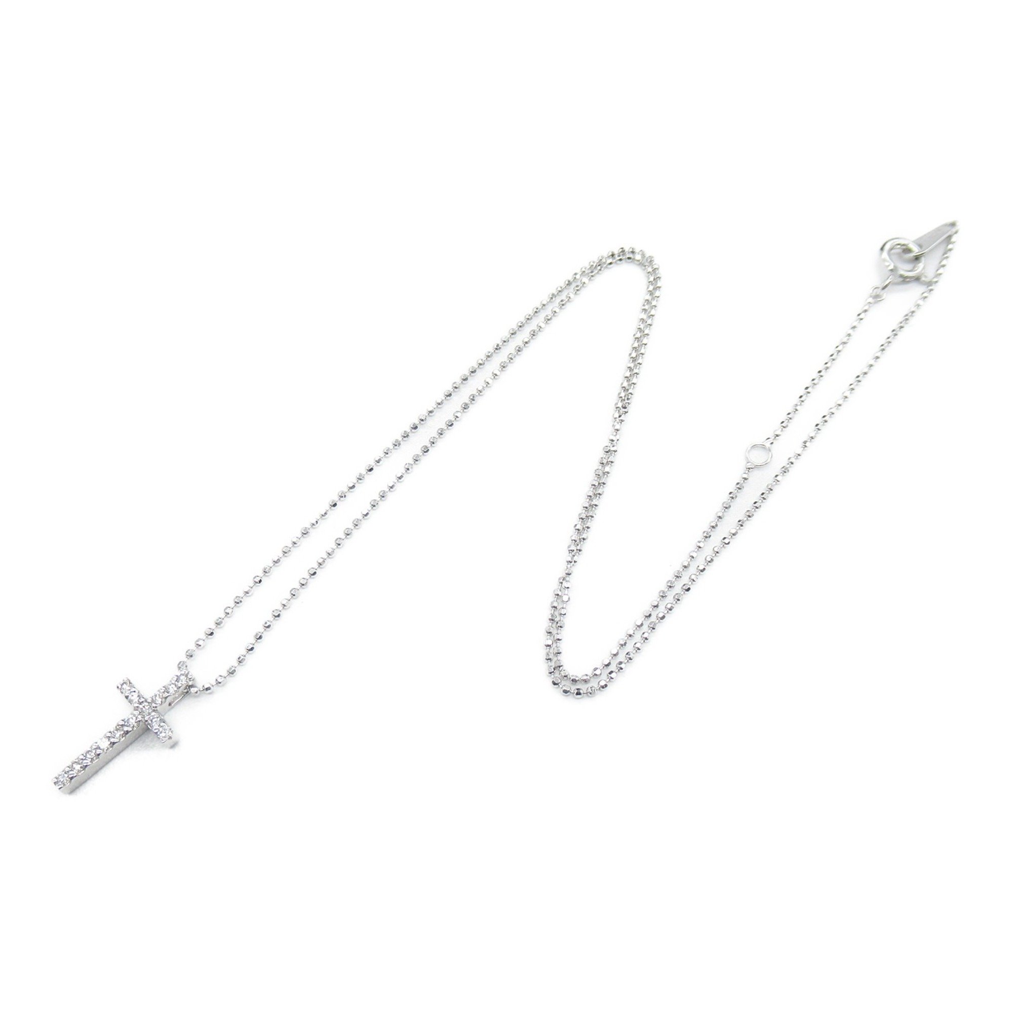 Vendome Aoyama Diamond Necklace Necklace Clear  K18WG(WhiteGold) Clear