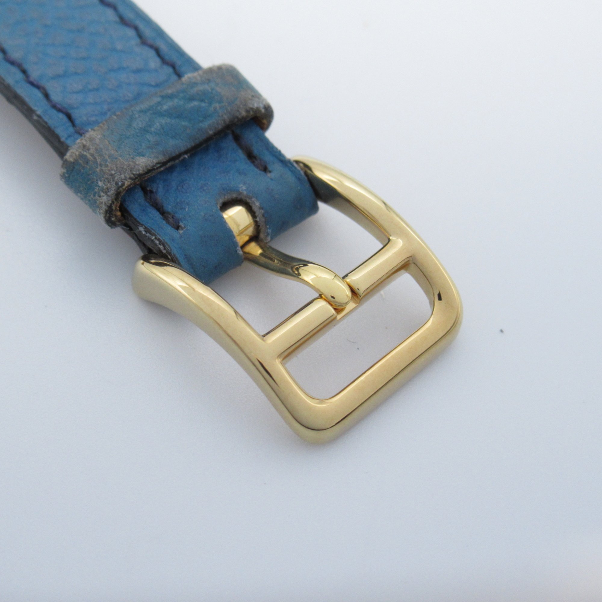 HERMES Kelly watch Wrist Watch KE1.201 Quartz Gold  Gold Plated Leather belt