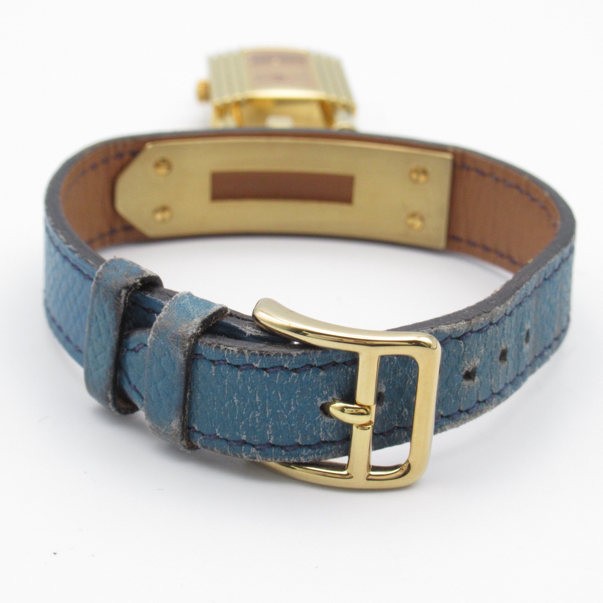 HERMES Kelly watch Wrist Watch KE1.201 Quartz Gold  Gold Plated Leather belt