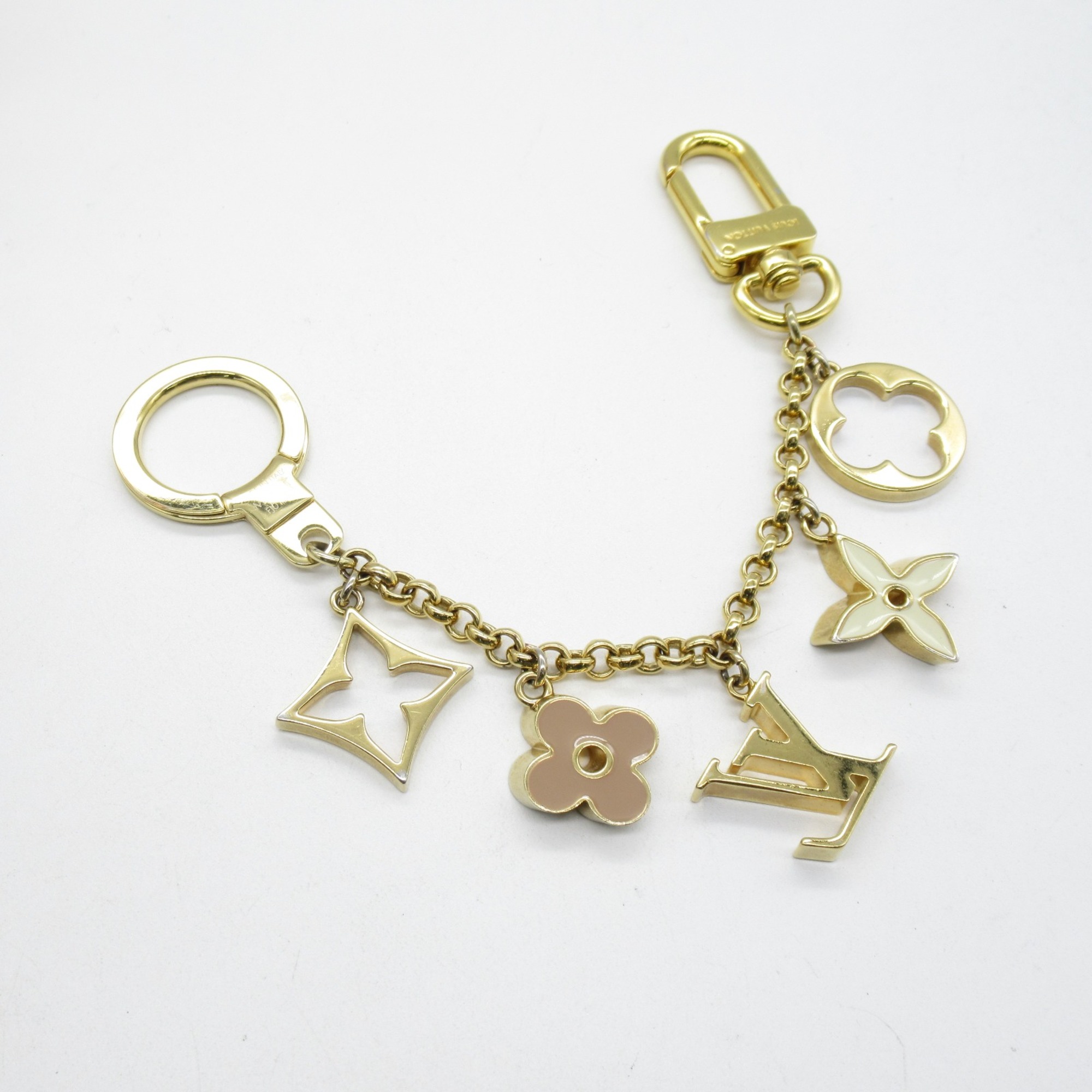 LOUIS VUITTON Key ring Gold Gold Plated M65111