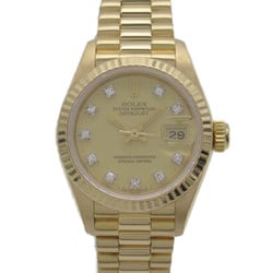 ROLEX Datejust 10P Diamond No. X Wrist Watch Wrist Watch 69178G Mechanical Automatic Gold  K18 (Yellow Gold) diamond 69178G