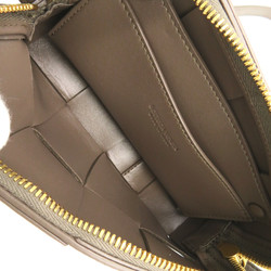 BOTTEGA VENETA Cassette mini crossbody bag Gray taupe gray leather 755031VCQC42560