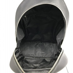 EMPORIO ARMANI Leather Backpack Black △Zip Peeling Emporio Armani