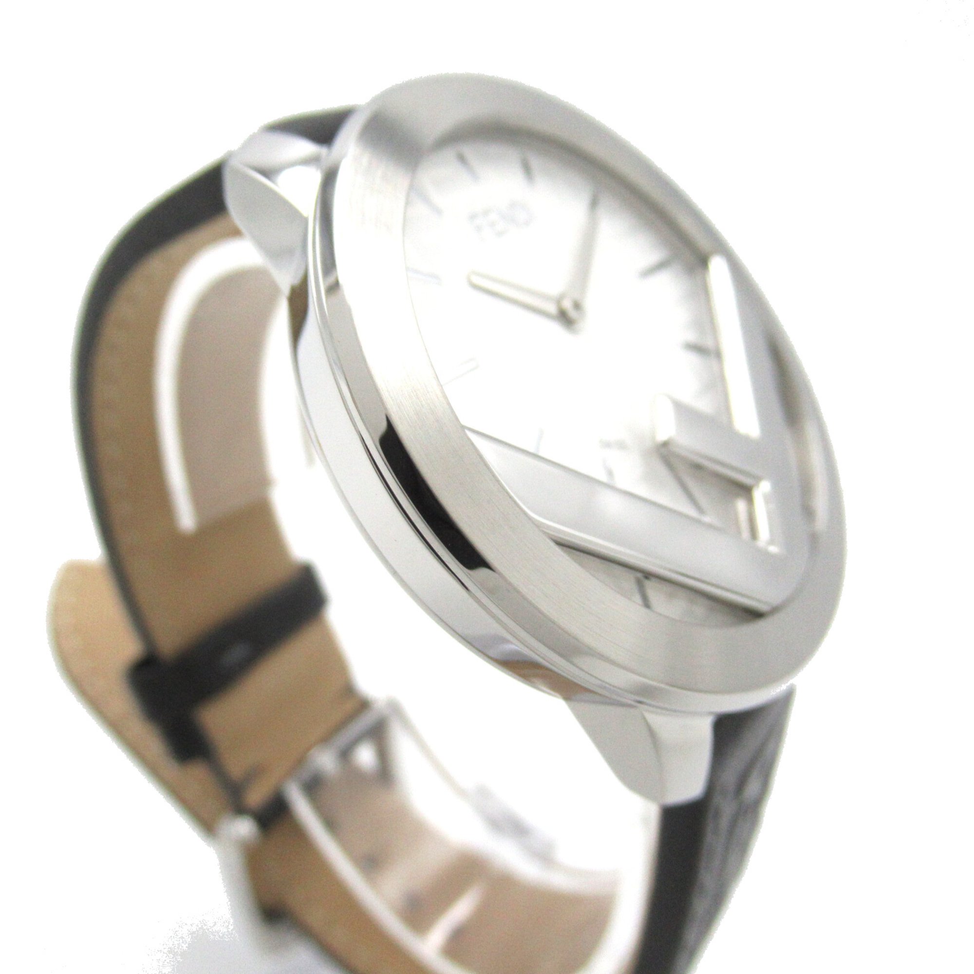 FENDI Ehuise Fendi Wrist Watch FOW972A17OF0CC1 Quartz Gray Silver Stainless Steel leather FOW972A17OF0CC1