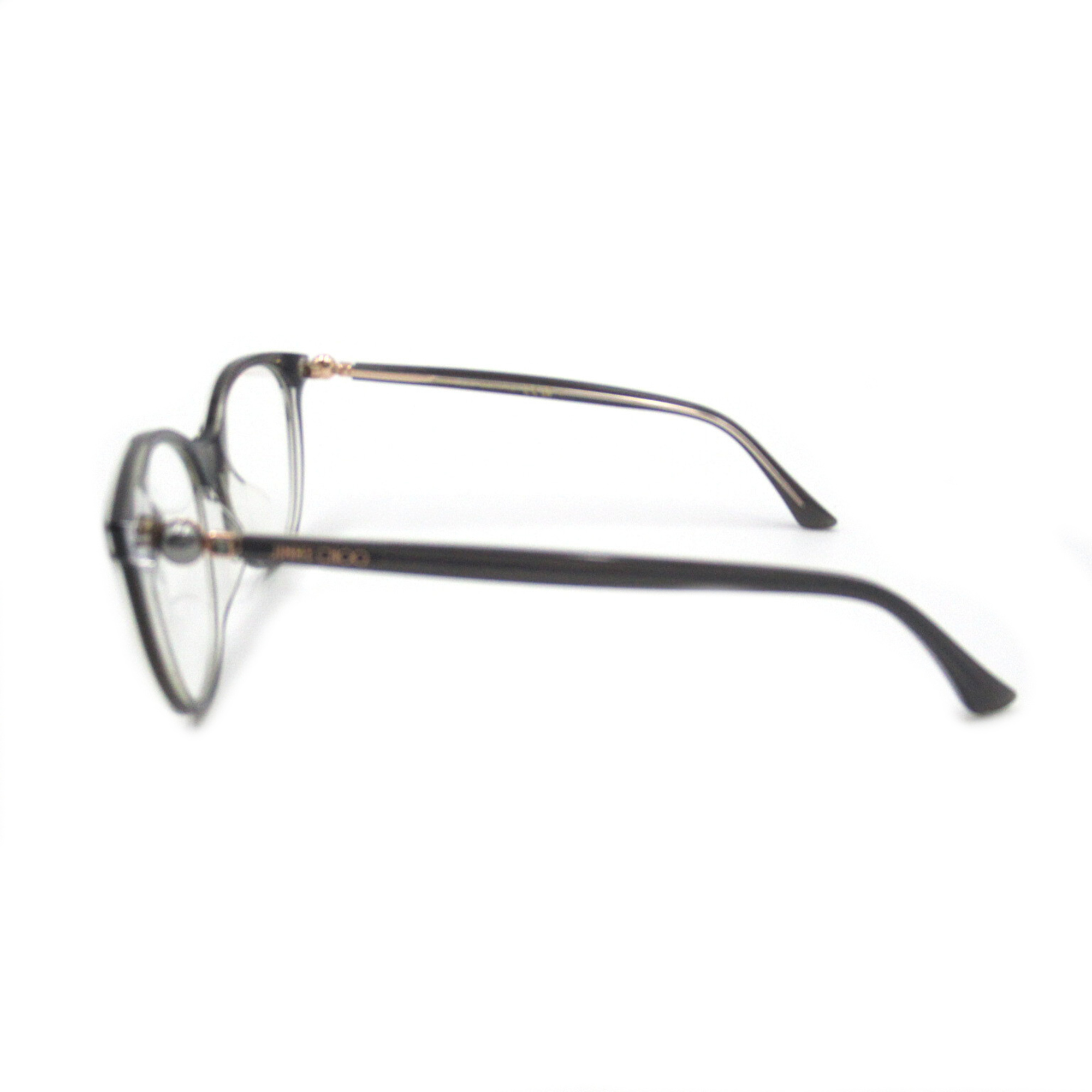 JIMMY CHOO Date Glasses Glasses Frame Gray Plastic 378/G MF7(53)