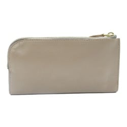 IL BISONTE L-shaped ZIP Wallet purse Gray leather SCW011GY107