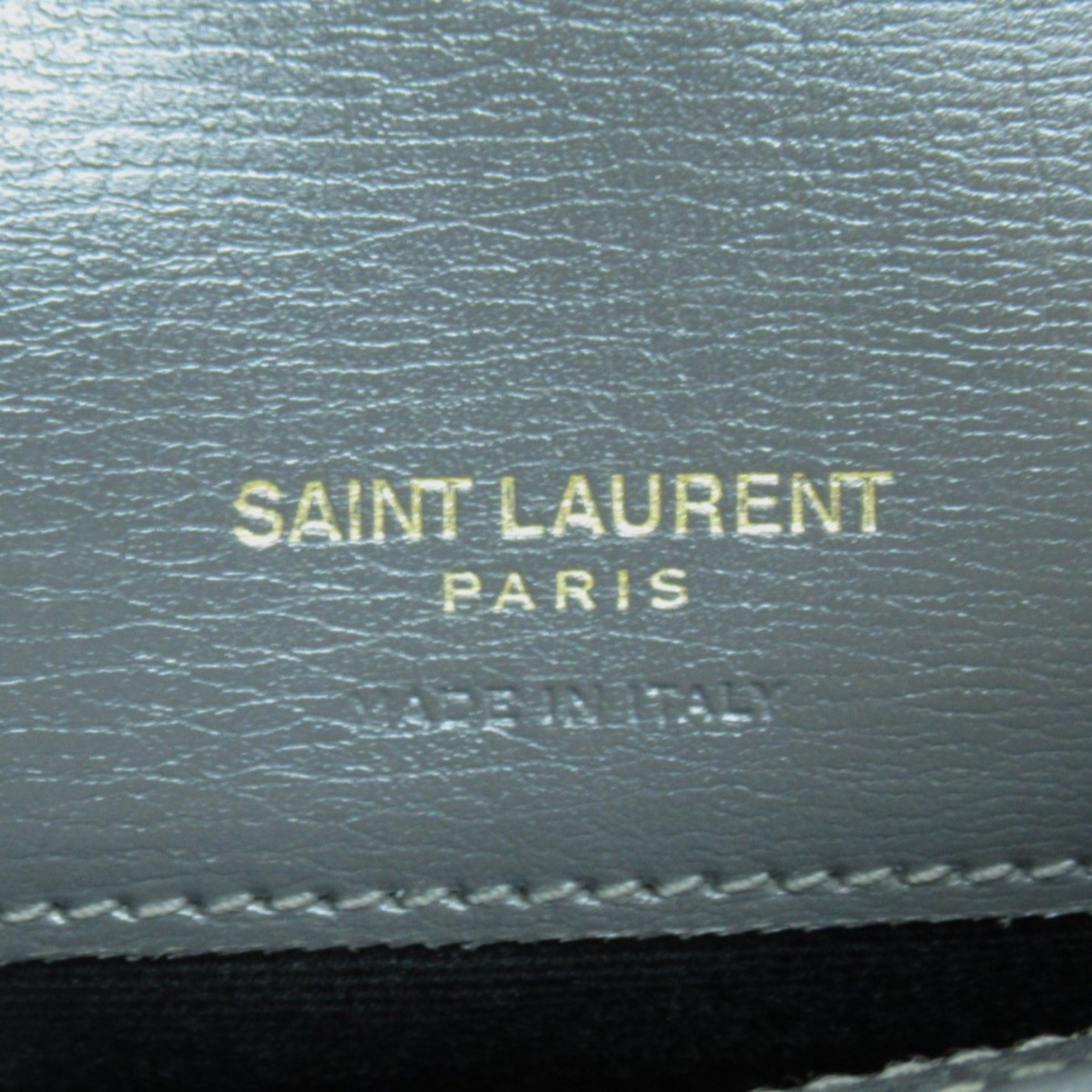 SAINT LAURENT Cassandra ChainShoulder bag Gray leather