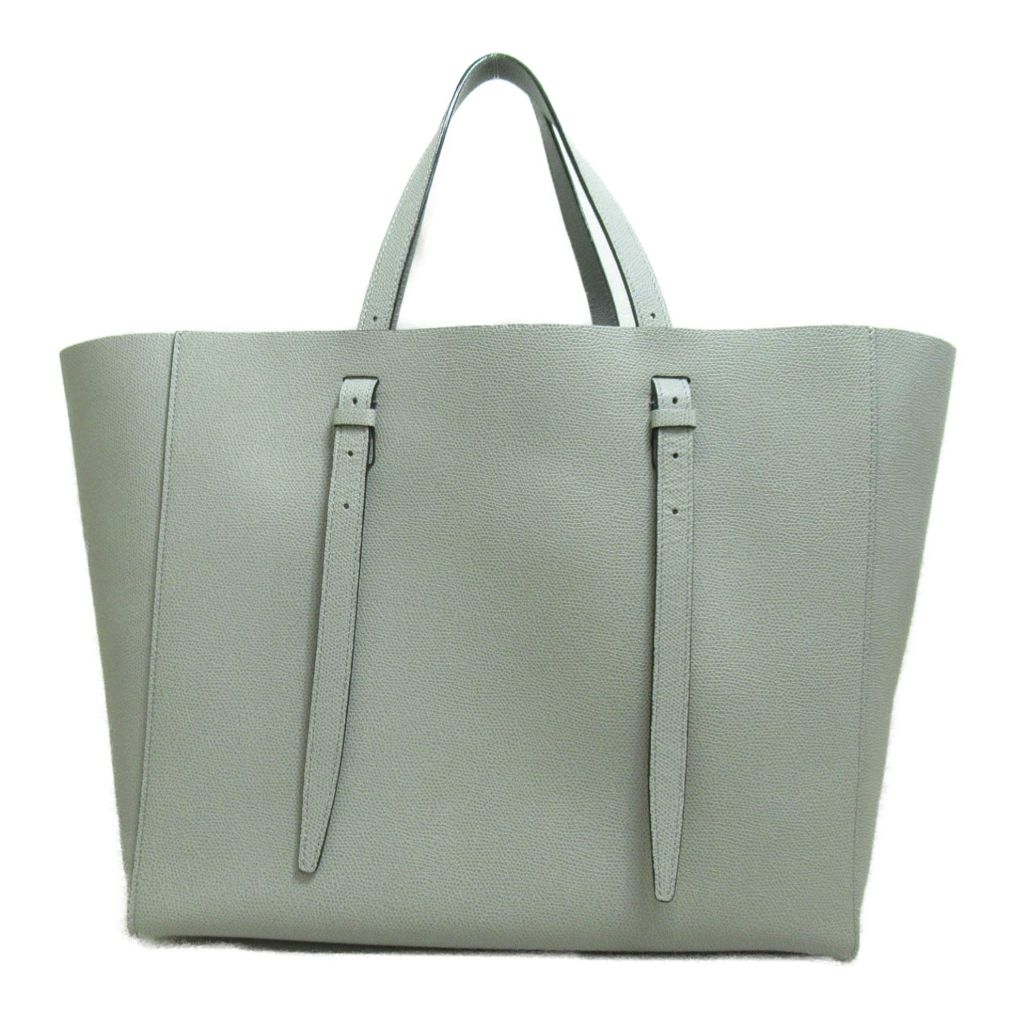 Valextra soft tote bag Gray Light gray leather