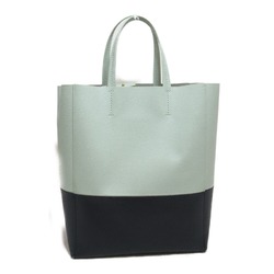 CELINE Small Cabas Tote Bag Green leather