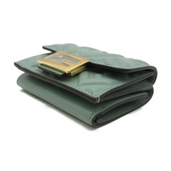 FENDI Tri-fold wallet Green Mint green leather 8M0395AAJDF03HW