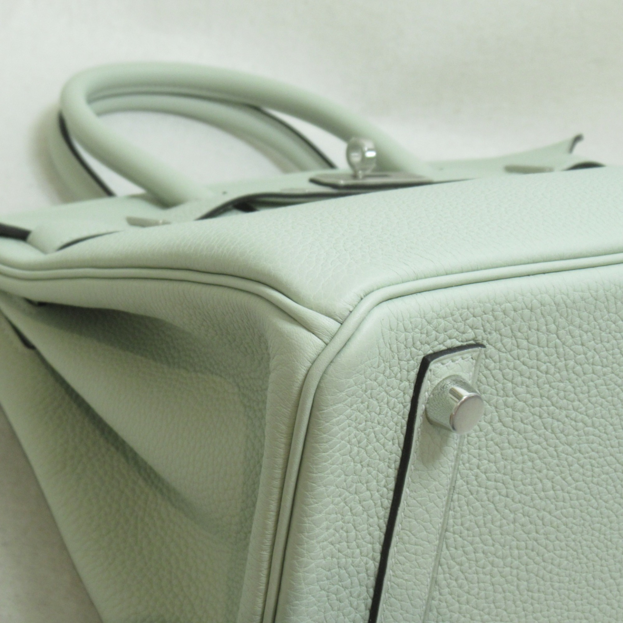HERMES Birkin 30 handbag Green Togo leather leather
